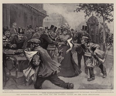 Il verdetto Dreyfus, la corsa ai giornali della sera sui boulevard di Parigi da William T. Maud